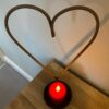 Rustic metal Heart candle T Light Holder  table centerpiece decorative candle Holder vintage candle holder metal. Valentine - Image 7