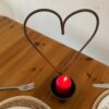 Rustic metal Heart candle T Light Holder  table centerpiece decorative candle Holder vintage candle holder metal. Valentine - Image 4