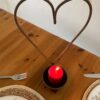 Rustic metal Heart candle T Light Holder  table centerpiece decorative candle Holder vintage candle holder metal. Valentine - Image 3